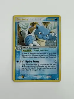 Pokemon TCG Blastoise 14/100 Crystal Guardians Reverse Holo Stamp - Image 1