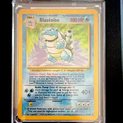 Pokemon TCG Base Set Blastoise 002/102 Holo Rare Unlimited 1999 English - Image 2