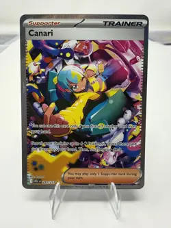 Pokemon Canari Trainer Supporter Full Art Special Illustration Rare SV 291/217 … - Image 1