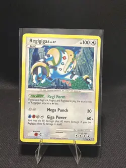 2008 Pokemon, D&P Stormfront, #9/100 Regigigas Lv. 47, Holo Rare (b) - Image 1