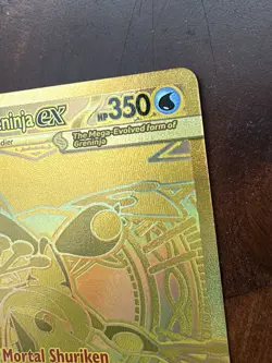 Mega Greninja EX 122/086 Secret Rare Gold Holo Full Art Pokemon Chaos Rising - Image 5