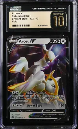 Pokemon Arceus V 122/172 Brilliant Stars S&S Ultra Rare CGC 10 PRISTINE - Image 1