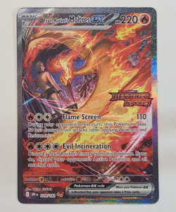 Team Rocket's Moltres ex 208/182 Destined Rivals Stamp Holo 220HP Eng (DR) - Image 1