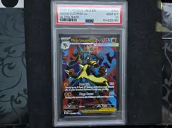 Pokemon TCG Mega Lucario EX 160/132 MEO1 Mega Evolution Holo UR PSA 10 EN - Image 1