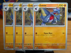 Pokemon TCG Paradox Rift Gabite 095/182 x4 Playset - Image 1