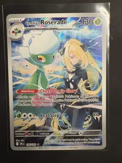 Pokemon TCG Cynthias Roserade - Illustration Rare - Destined Rivals - 184/182 NM - Image 2