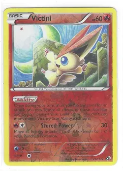 Victini 23/113 Pokemon Legendary Treasures Rare Reverse Holo - LP/MP - Image 1