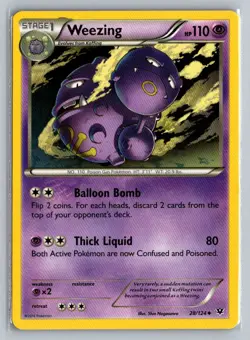 WEEZING 28 FATES COLLIDE POKEMON LP - Image 1