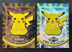 1999 Topps Pokemon TV Pikachu Foil & Rainbow Foil #25 - NM - Image 1