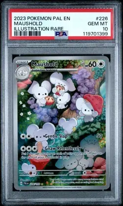 2023 POKEMON PAL EN-PALDEA EVOLVED ILLUSTRATION RARE #226 MAUSHOLD PSA 10 - Image 1