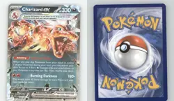 CHARIZARD EX 091 DOUBLE RARE PALDEAN FATES POKEMON HOLO NEAR MINT - Image 3