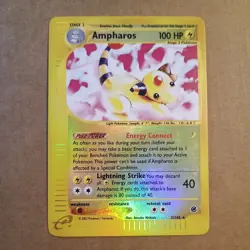 Pokemon TCG Ampharos 2/165 Reverse Holo Rare Expedition E-Reader MP - Image 1