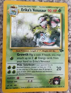 Pokemon TCG Erika's Venusaur 4/132 Gym Challenge Holo Rare Unlimited - Image 1