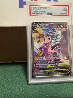 Pokemon TCG: Mew V Full Art Ultra Rare Holo #251/264 Fusion Strike PSA 9, MINT. - Image 5