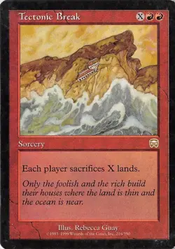 Tectonic Break *Rare* Magic MtG x1 Mercadian Masques MP - Image 1
