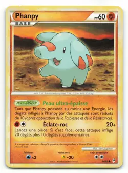 Phanpy (Call of Legends) #66/95 Common Non-Foil LP - Image 1