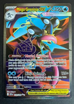 Mega Greninja ex 100/086 Ultra Rare Chaos Rising Pokemon Holo Near Mint - Image 1
