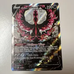 Pokemon TCG Galarian Moltres V Full Art Holo Ultra Rare 177/198 Chilling Reign - Image 1