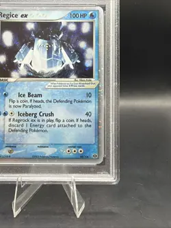 Pokemon EX: Emerald Regice ex 98/106 Holo PSA 8 NM-Mint Double Swirl - Image 2