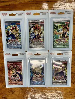 Yu-Gi-Oh! Legendary Booster Blister Packs - Variety Sealed Lot (6) Konami 843852040561 - Image 1