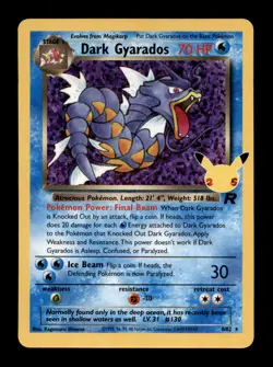 Dark Gyarados 8/82 Celebrations: Classic Collection Pokemon TCG Card NM - Image 1