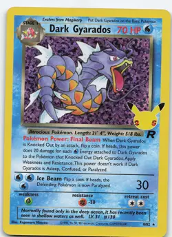 Dark Gyarados 8/82 Classic Collection Holo Celebrations NM Pokemon - Image 1