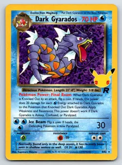 Pokemon - Dark Gyarados 8/82 Holo - Celebrations: Classic Collection - NM - Image 1