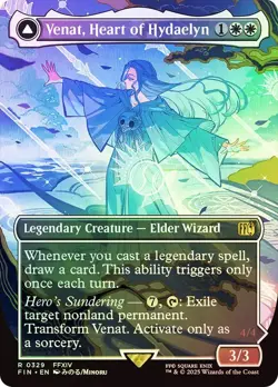 Venat, Heart of Hydaelyn Foil Borderless Final Fantasy MTG NM - Image 1