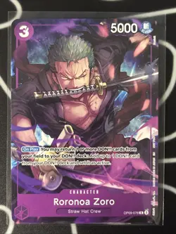 Roronoa Zoro OP09-076 Alt Art Promo - One Piece TCG Welcome Pack Vol. 2 A - Image 1