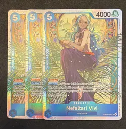 Playset Bandai One Piece TCG Nefeltari Vivi EB03-024 Foil English x3 - Image 1