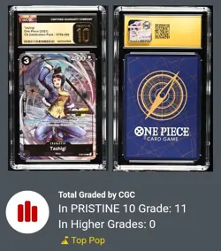 CGC Pristine 10 One Piece Tashigi CS 2023 Celebration Pack ST06-006 Stamped - Image 1