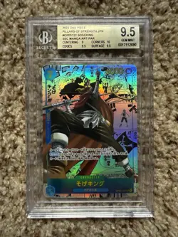 One Piece Sogeking Manga Alt Art Japanese OP03-122 Pillars of Strength BGS 9.5 - Image 1
