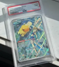 2025 POKEMON DRI EN-DESTINED RIVALS ILLUSTRATION RARE #193 MISTY'S PSYDUCK PSA 9 - Image 1