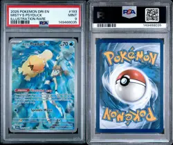2025 POKEMON DRI EN-DESTINED RIVALS ILLUSTRATION RARE #193 MISTY'S PSYDUCK PSA 9 - Image 3