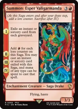 MTG Final Fantasy Commander - Summon: Esper Valigarmanda - Image 1
