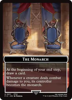 MTG Final Fantasy Commander - The Blackjack 3/3 & The Monarch [Token] - Image 2