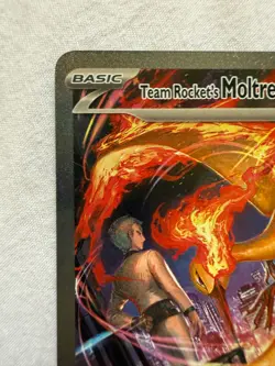 Team Rocket's Moltres ex - 229/182 - Destined Rivals - Special Illustration Rare - Image 4