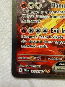 Team Rocket's Moltres ex - 229/182 - Destined Rivals - Special Illustration Rare - Image 5