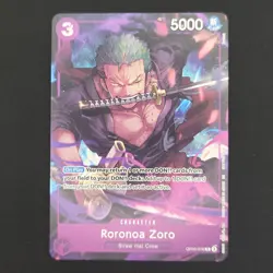 One Piece TCG Roronoa Zoro OP09-076 R Full Art Welcome Pack Vol. 2 - NM - Image 1