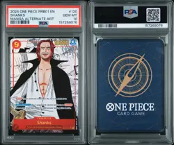 2024 One Piece English PRB01 Shanks Manga OP01-120 PSA 10 GEM MINT 💎 - Image 2
