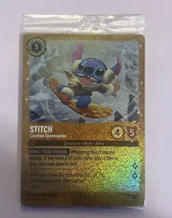 Stitch - Carefree Snowboarder 42 Disney Lorcana Sealed Promo Holo - Image 3