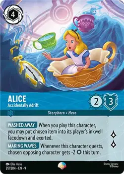 Disney Lorcana | Alice - Accidentally Adrift (Epic) | 217/204 | Fabled | NM - Image 1