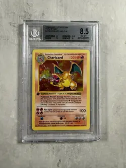 1999 Pokemon Charizard 1st Edition Holo 4/102 BGS 8.5 - Image 3