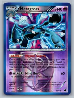 Metagross (Team Plasma) Plasma Freeze #52/116 Reverse Holo Pokemon Card - Image 1
