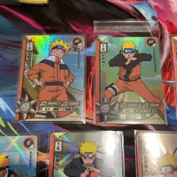 Naruto PC Holo Ninjustu Lot - 8 Cards, Naruto Uzumaki, Japanese - Image 2