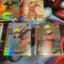 Naruto PC Holo Ninjustu Lot - 8 Cards, Naruto Uzumaki, Japanese - Image 3