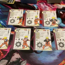 Naruto PC Holo Ninjustu Lot - 8 Cards, Naruto Uzumaki, Japanese - Image 5