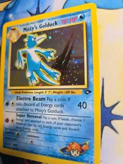 Pokemon Misty's Golduck 12/132: Gym Challenge Holo Rare 70 HP Stage 1 Card SWIRL - Image 2