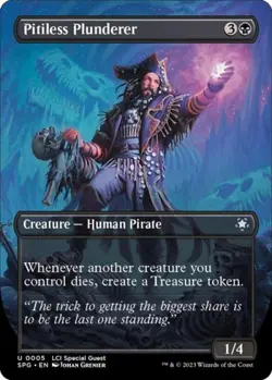 Pitiless Plunderer (Borderless) - Medium Play MTG Special Guests - Image 1