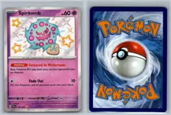 Spiritomb 158/091 Shiny Rare Paldean Fates Pokemon Card Near Mint - Image 3